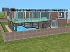  Maison préfabriquée avec une grande piscine