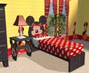  Lit et table de nuit Minnie