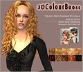  Coiffure cheveux ondulés en plusieurs coloris