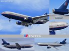  United Airlines textures for the SGA DC-10-30