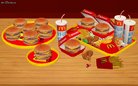  Objets : McDonald's Deco Food Set