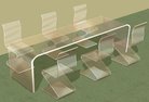  Dining Glass Set (tables et chaises)