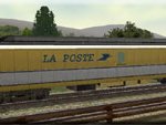 Wagon postal jaune La Poste