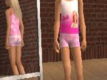 Sous-vêtement fillette motif Barbie
