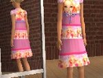 Robe fillette barbie et les douzes princesses