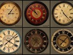 Un pack d'horloges anciennes