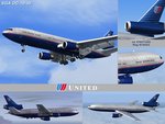United Airlines textures for the SGA DC-10-30