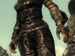 Classic Black Leather Armor Male and Female