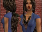 Coiffure : Jessica Hair - Long wavy low ponytail