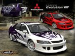 Mitsubishi Lancer Evo - Vinyle NFS Carbon