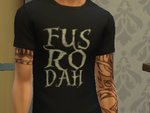 T-shirt Fus Ro Dah (Skyrim)